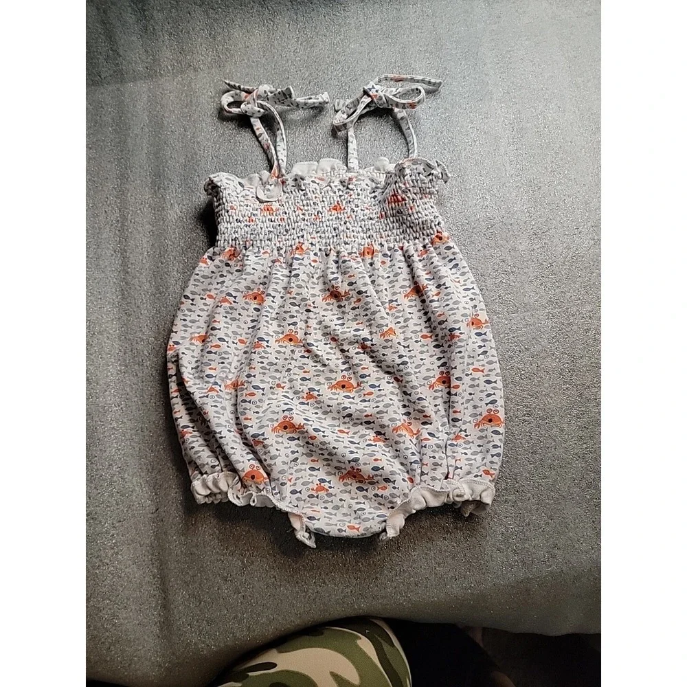 Zutano Crabby Bubble Bodysuit Romper Size 24 Months Adorable‎